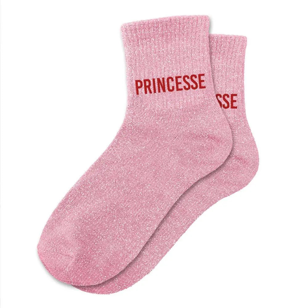 Chaussettes à Paillettes - Princesse Rose