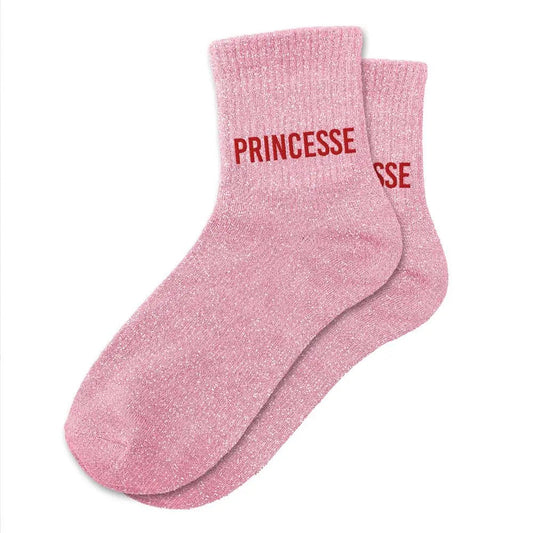 Chaussettes à Paillettes - Princesse Rose
