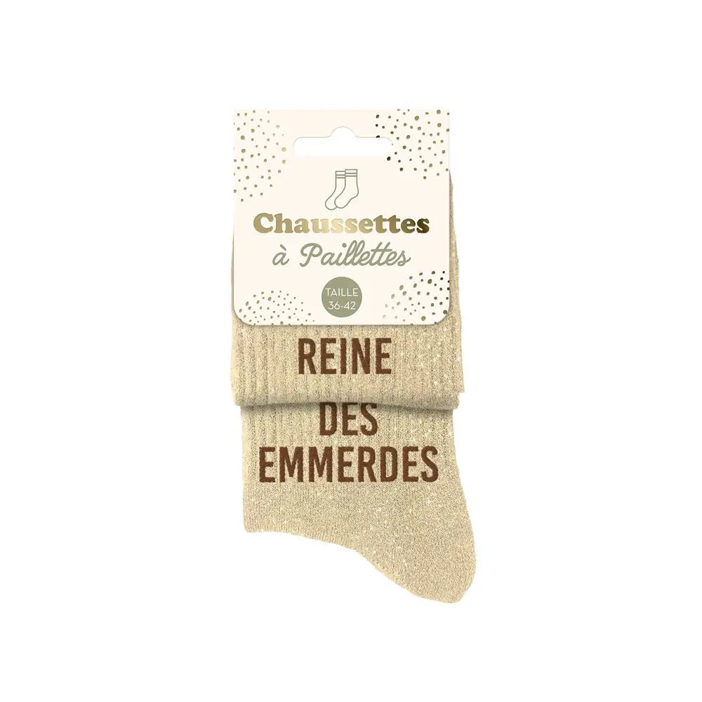 Chaussettes à Paillettes - Reine des Emmerdes
