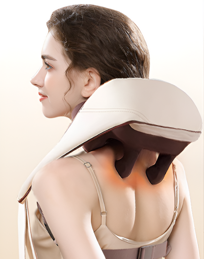 Relaxa Masseur Pétrisseur pour Cou Épaules – coloris Beige