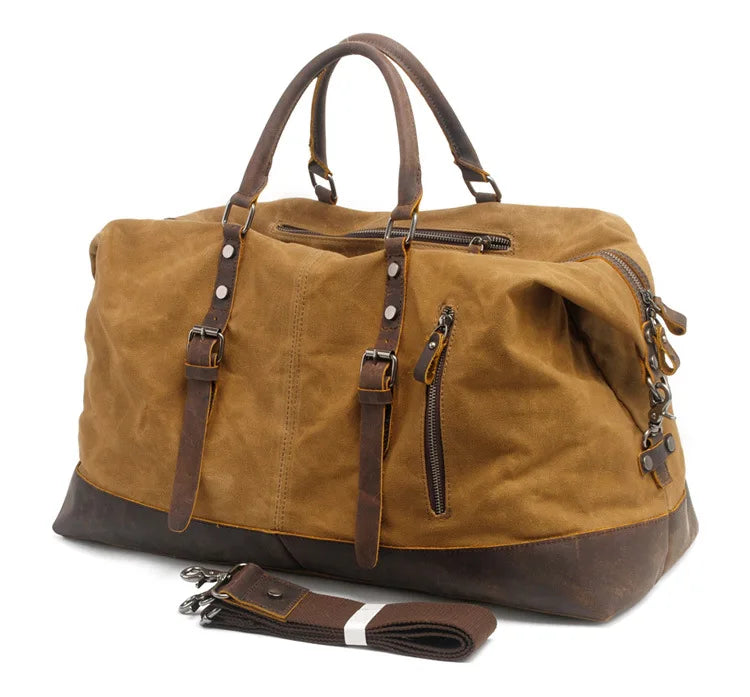 ALSHAIN - Sac De Voyage Vintage Homme