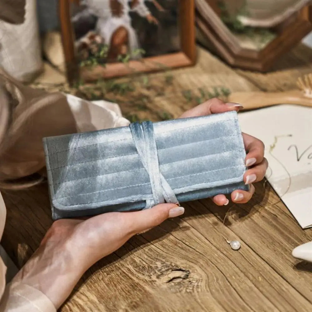 Alizé - Pochette à Bijoux de Voyage Pliable en Velours
