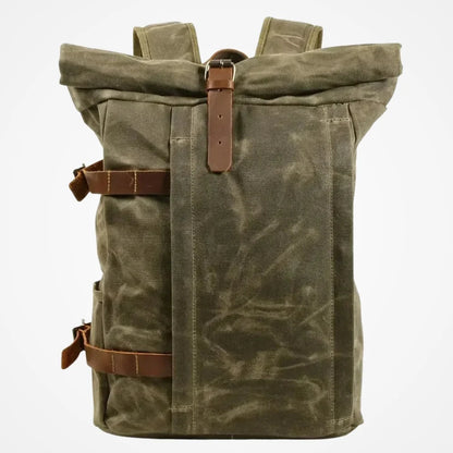 Sac à Dos Roulé en Toile – coloris Vert