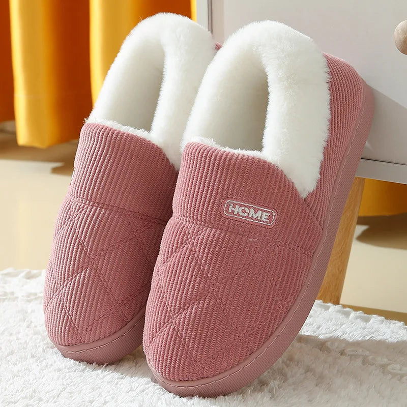 Pantoufles Douillettes en Peluche Confort pour Homme et Femme