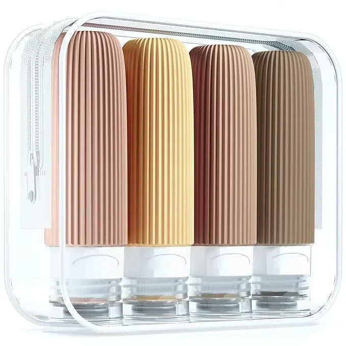 Zéphyr - Flacons de Voyage Rechargeables en Silicone