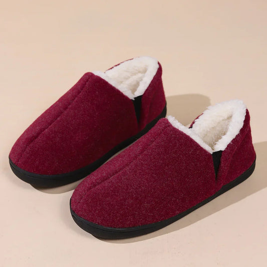 Pantoufles Douillettes Uni-Sexe en Peluche