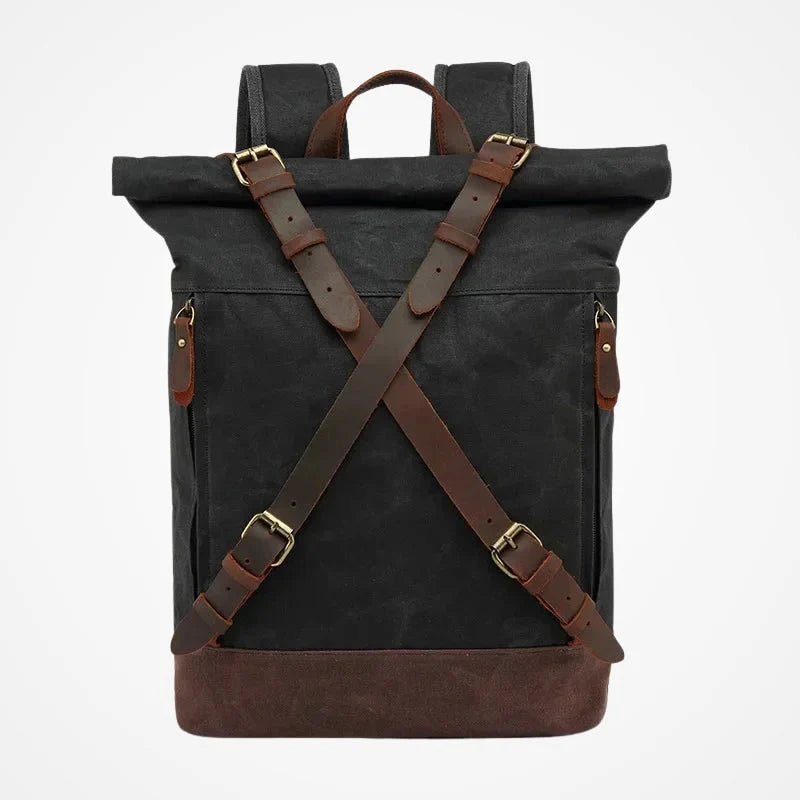 SAIPH - Sac À Dos En Toile Vintage Roll Top
