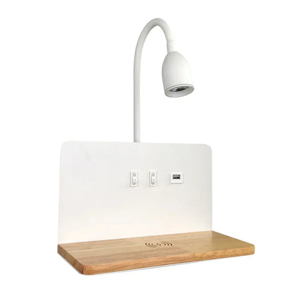 Lampe Murale LED avec Prise USB – coloris Blanc