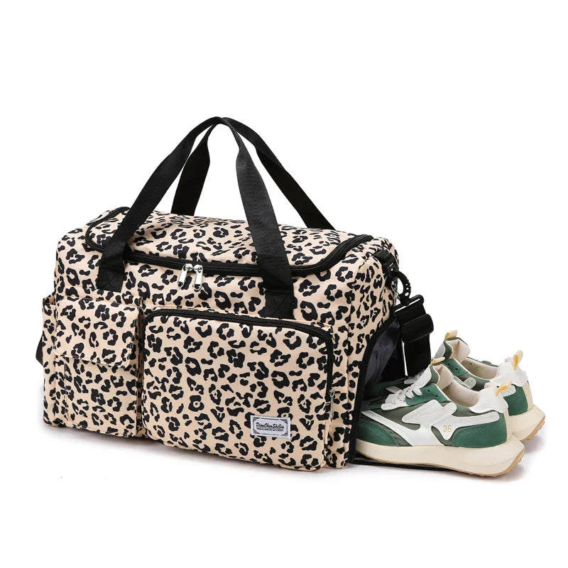 ANTARES - Sac de Voyage Léopard Femme
