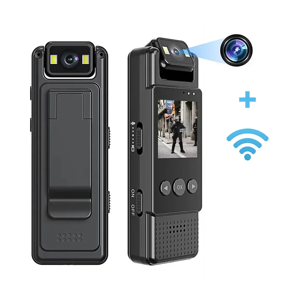 Caméra Mini WIFI Compacte 1080P, Enregistreur Vidéo Portatif avec Vision de Nuit