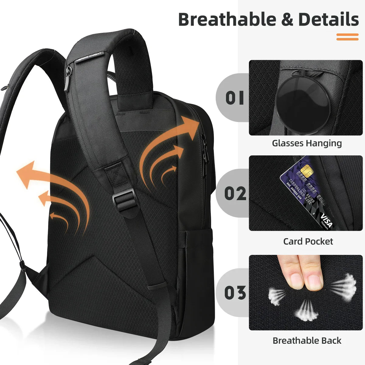 SCHEDAR - Sac À Dos Business Voyage Homme
