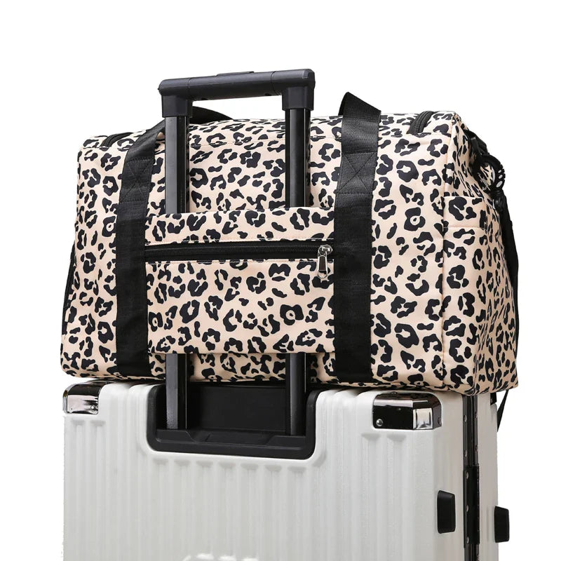 ANTARES - Sac de Voyage Léopard Femme