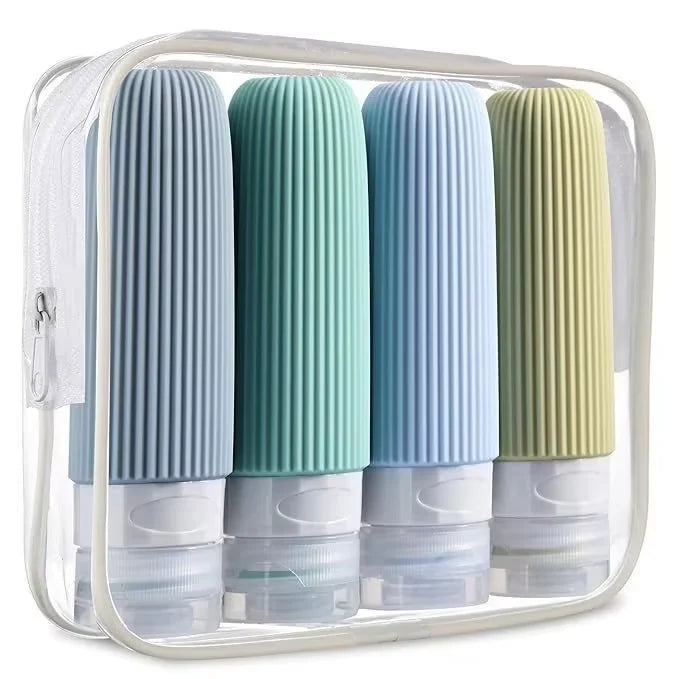 Zéphyr - Flacons de Voyage Rechargeables en Silicone