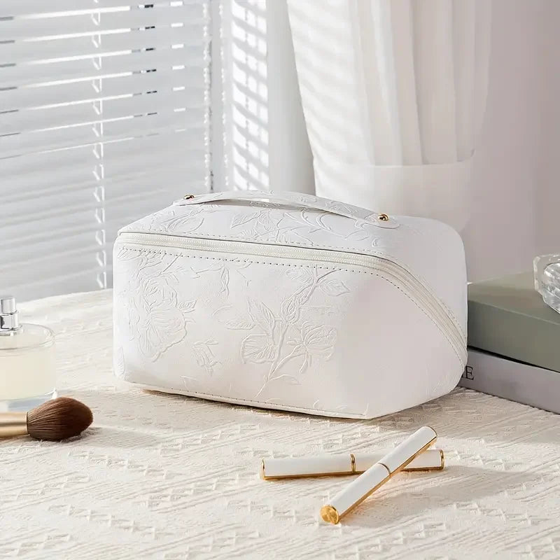 ATALANTA - Trousse de Toilette Vintage Fleurie Grande Capacité
