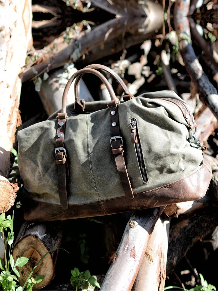 ALSHAIN - Sac De Voyage Vintage Homme