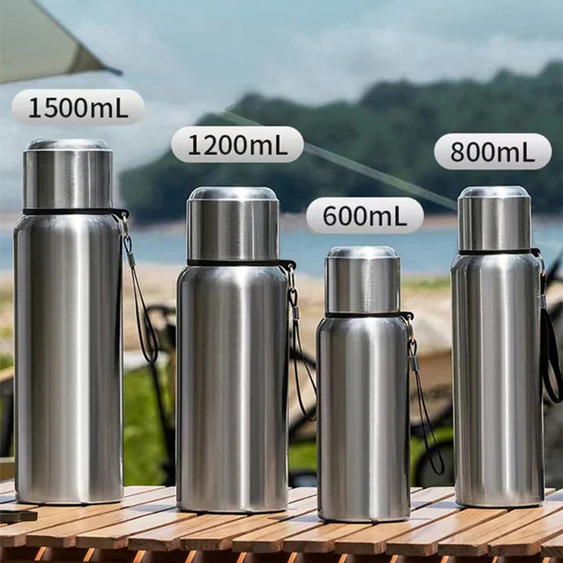 Gourde Isotherme Café Acier Inox 500ml | Boisson Chaude Longue Durée | Le Sac du Voyageur