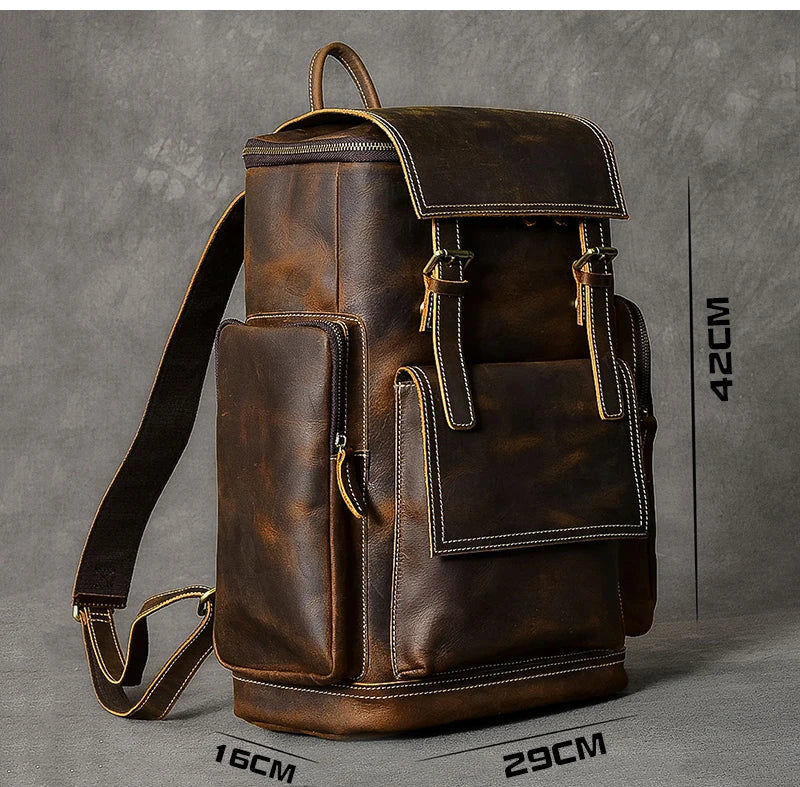 Heritage - Sac À Dos En Cuir Vintage
