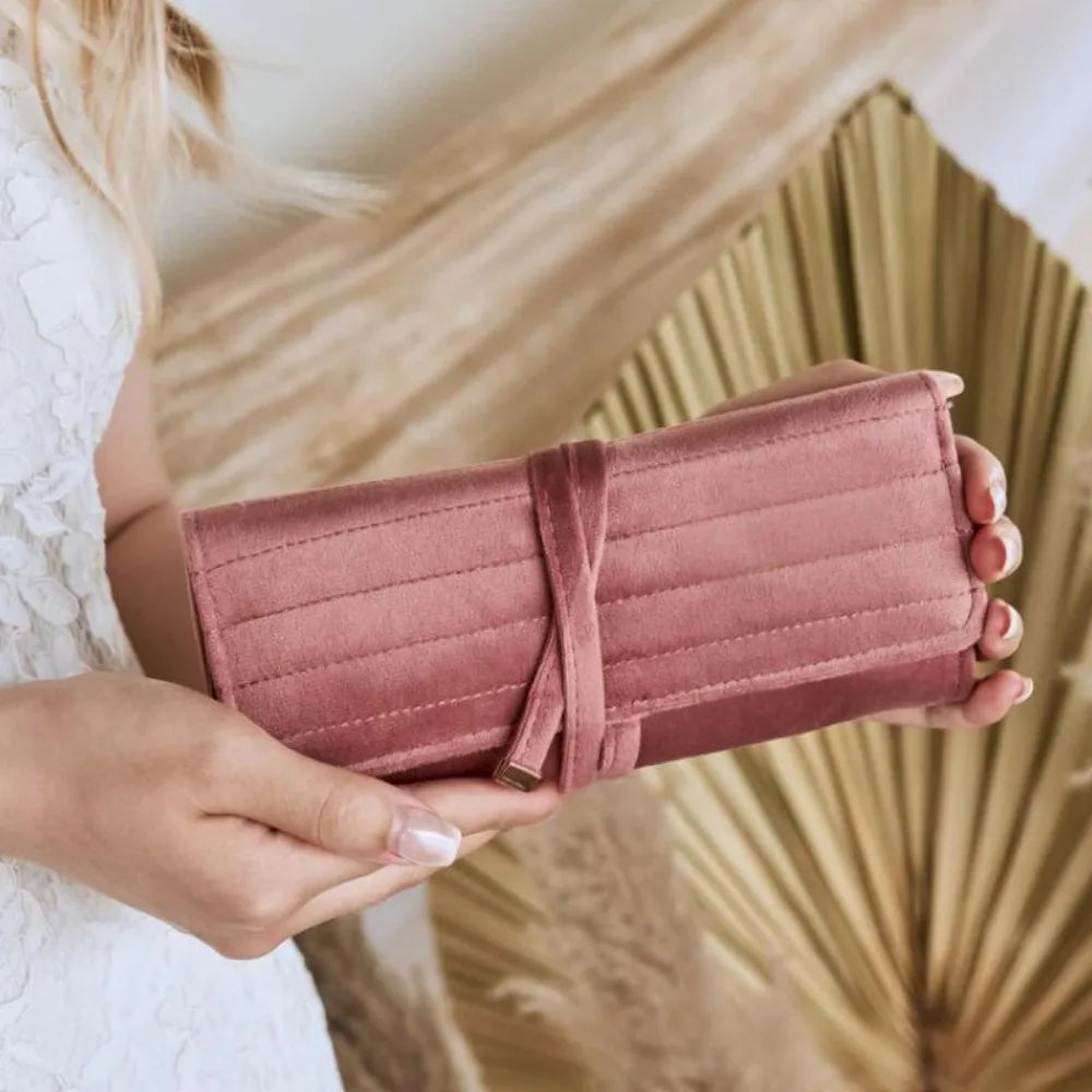 Alizé - Pochette à Bijoux de Voyage Pliable en Velours
