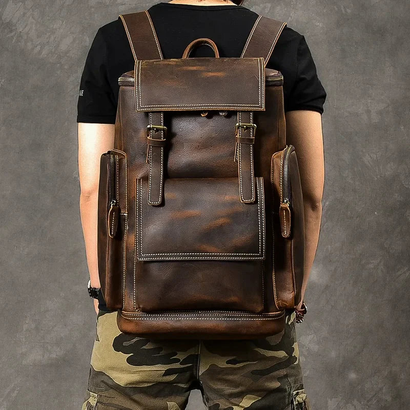 Heritage - Sac À Dos En Cuir Vintage