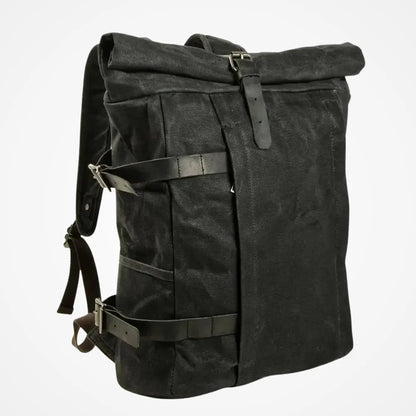 Sac à Dos Roulé en Toile – coloris Noir