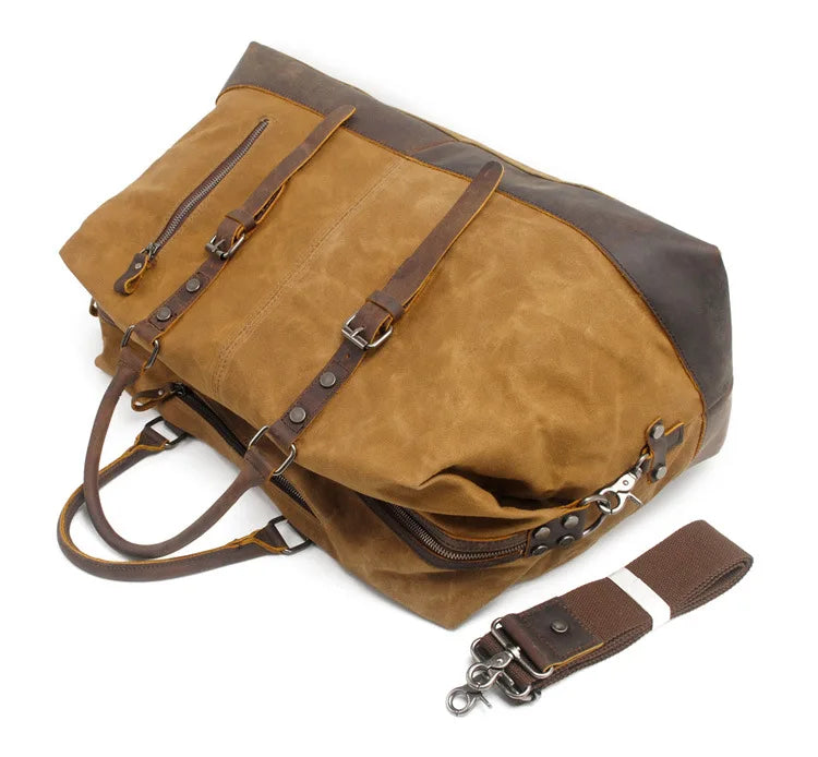 ALSHAIN - Sac De Voyage Vintage Homme