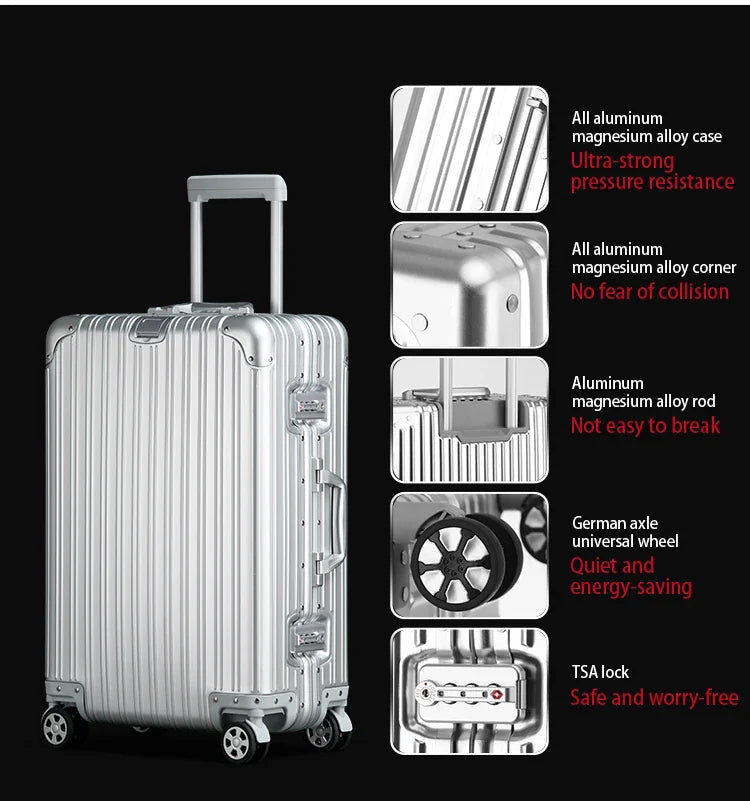 ZOSMA - Valise En Aluminium