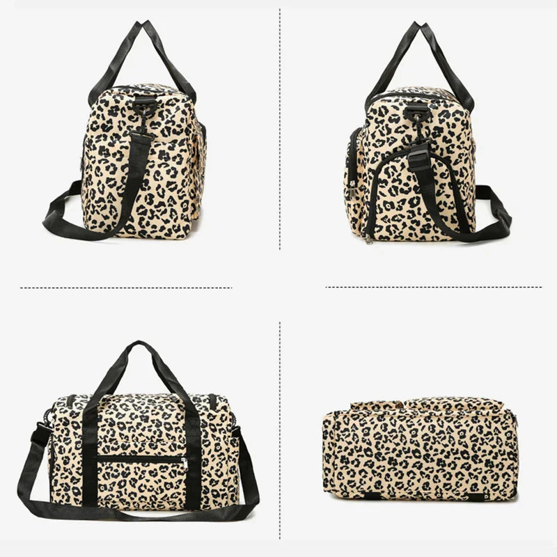 ANTARES - Sac de Voyage Léopard Femme