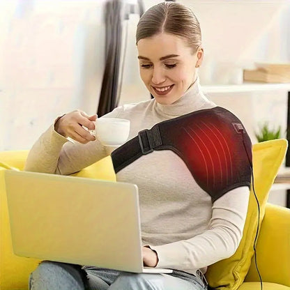 Thermiease Appareil de Massage Massant Chauffant pour Épaule et Coude Chaleur Apaisante USB – photo 2