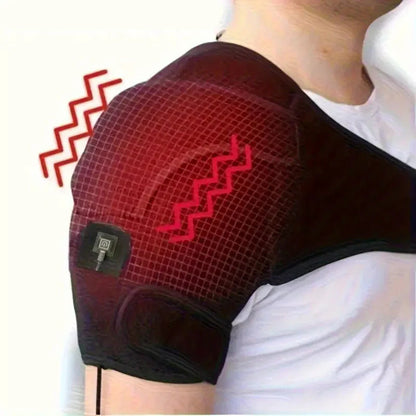 Thermiease Appareil de Massage Massant Chauffant pour Épaule et Coude Chaleur Apaisante USB