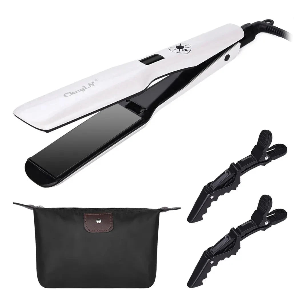 ThermoStyle™ – Lisseur en Céramique Tourmaline pour Cheveux Lisses & Brillants