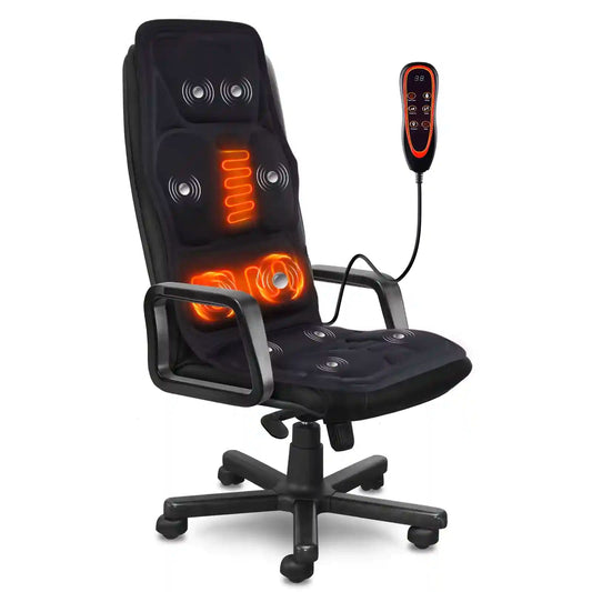 VibraSeat™ – Coussin Massant Chauffant Détente Complète pour Voiture & Maison
