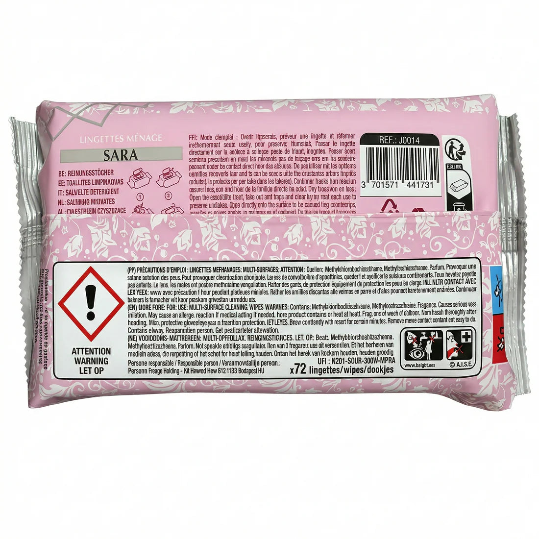 Dubai Style - Lingettes Visage et Corps Sara x72