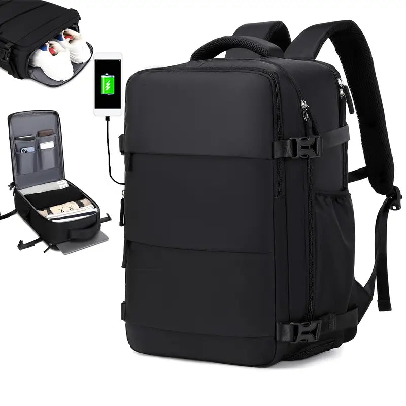 VoyageEase™ – Sac à Dos Voyage pour Ordinateur 15,6″ & Cabine Voyage Léger