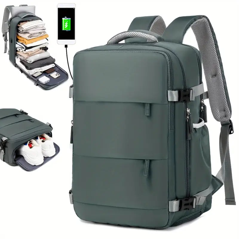 VoyageEase™ – Sac à Dos Voyage pour Ordinateur 15,6″ & Cabine Voyage Léger