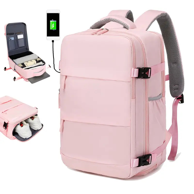 VoyageEase™ – Sac à Dos Voyage pour Ordinateur 15,6″ & Cabine Voyage Léger