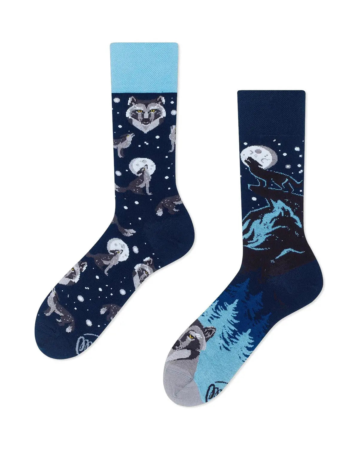 Chaussettes dépareillées - Winter Wolf