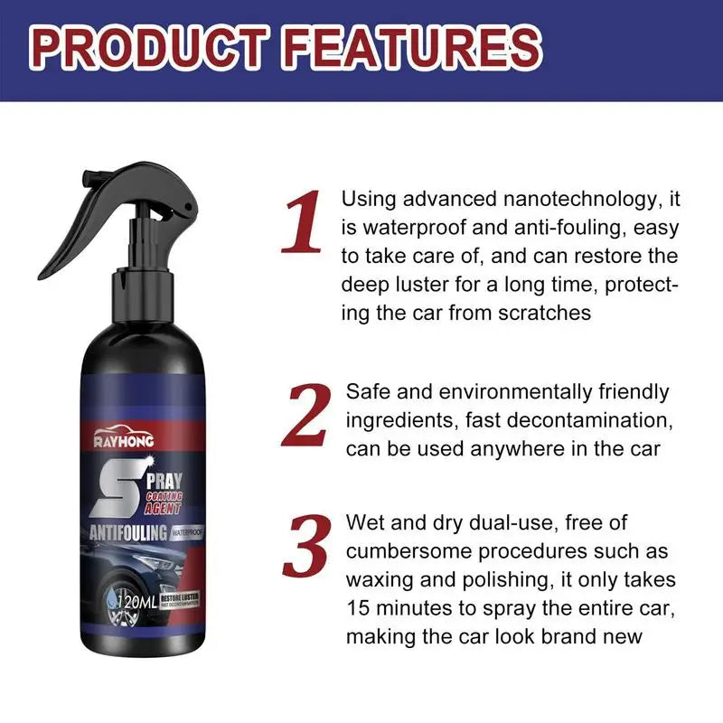LumeaShield - Spray Lustrant et Protecteur pour Voiture