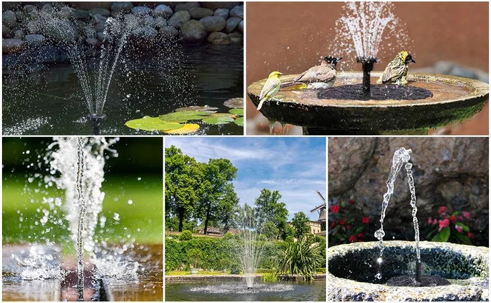 SunLuxe - Fontaine Solaire Autonome pour Jardin et Bassin