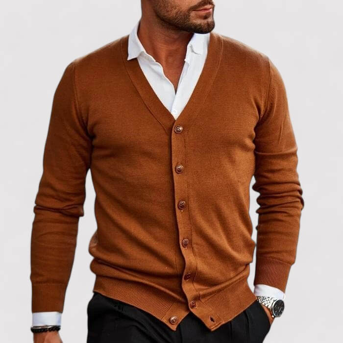 Pull en Maille Homme – Bordeaux