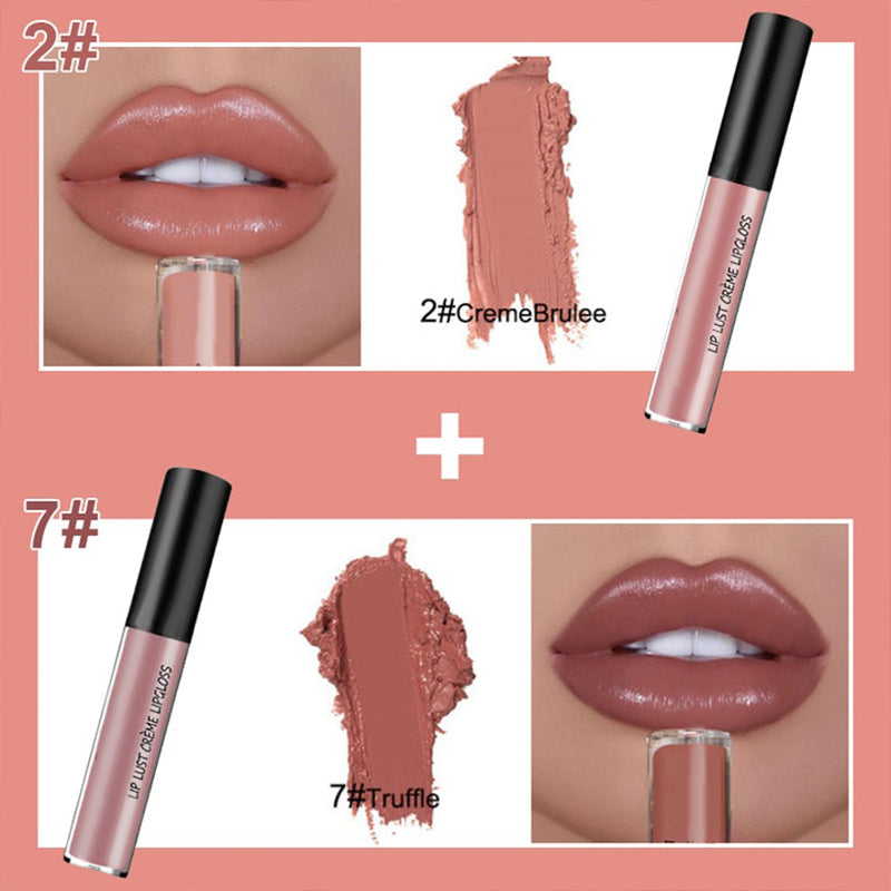 LumiLuxe - Gloss à Lèvres Imperméable 12 Teintes Métalliques