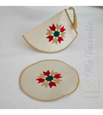 Set de 2 plateaux argentés