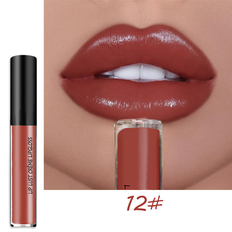 LumiLuxe - Gloss à Lèvres Imperméable 12 Teintes Métalliques