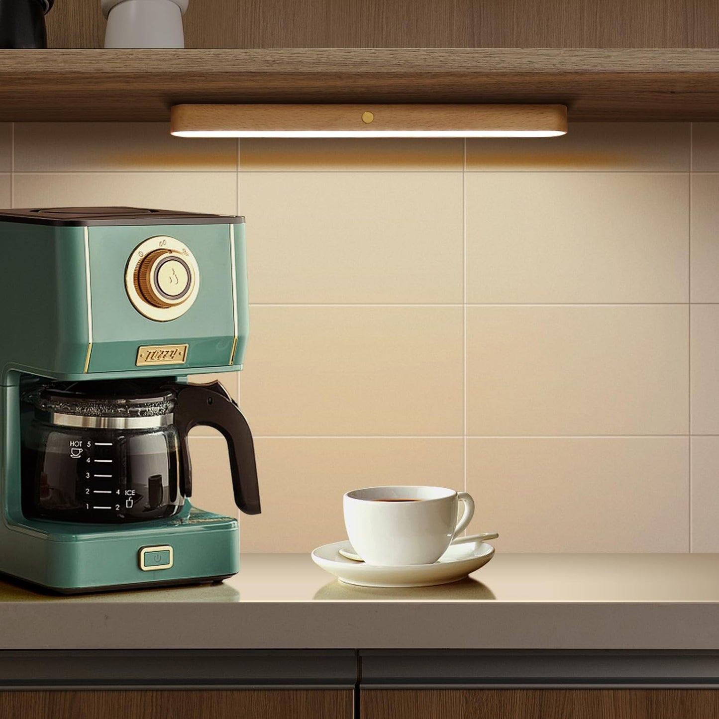 LumaWood - Lampe Magnétique Facile avec Lumière Naturelle Douce Partout
