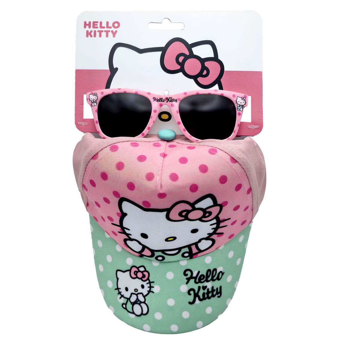 Ensemble casquette et lunettes de soleil Hello Kitty