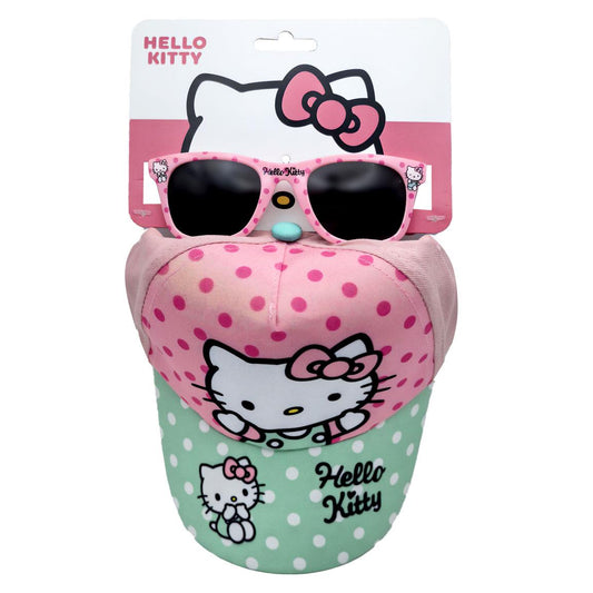 Ensemble casquette et lunettes de soleil Hello Kitty