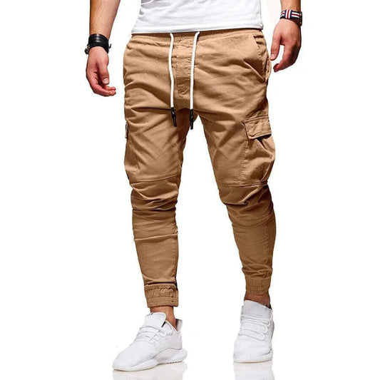 Men's Relaxed Fit Cargo Joggers – coloris Khaki