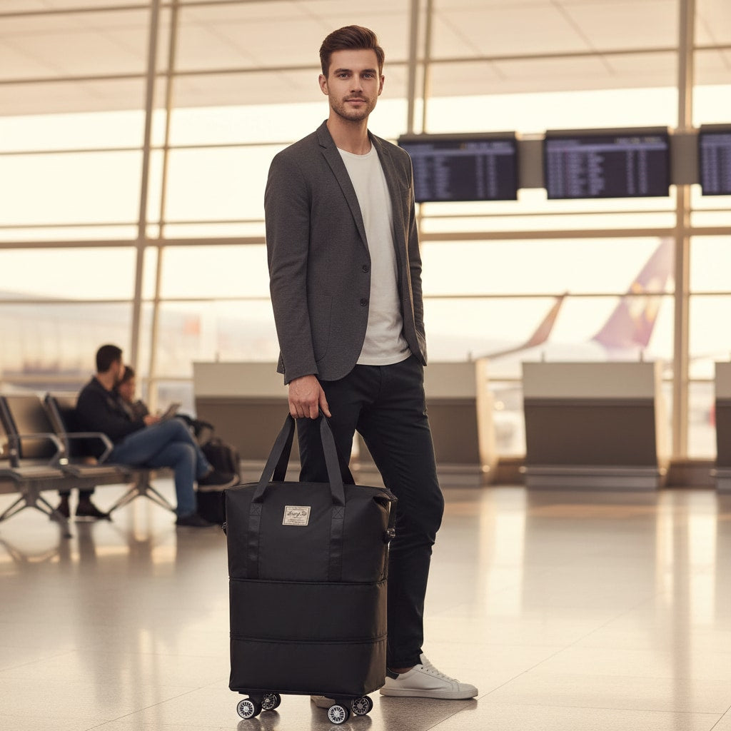 POLLUX - Bagage Sac Cabine Roulettes Extensible