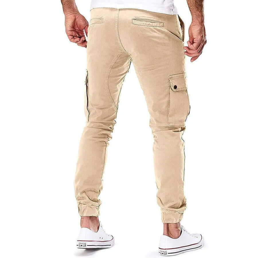 Jogging Décontracté Homme, multi-poches – Kaki