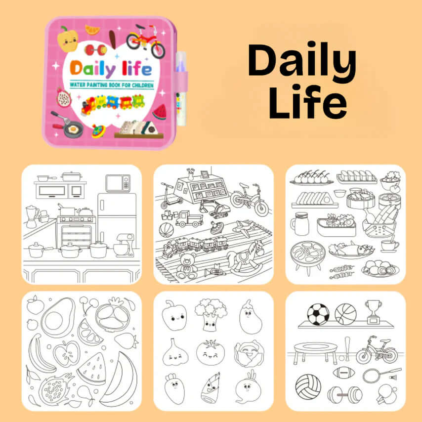 SplashJoy - Divertissement de coloriage réutilisable et sans salissure qui s'efface