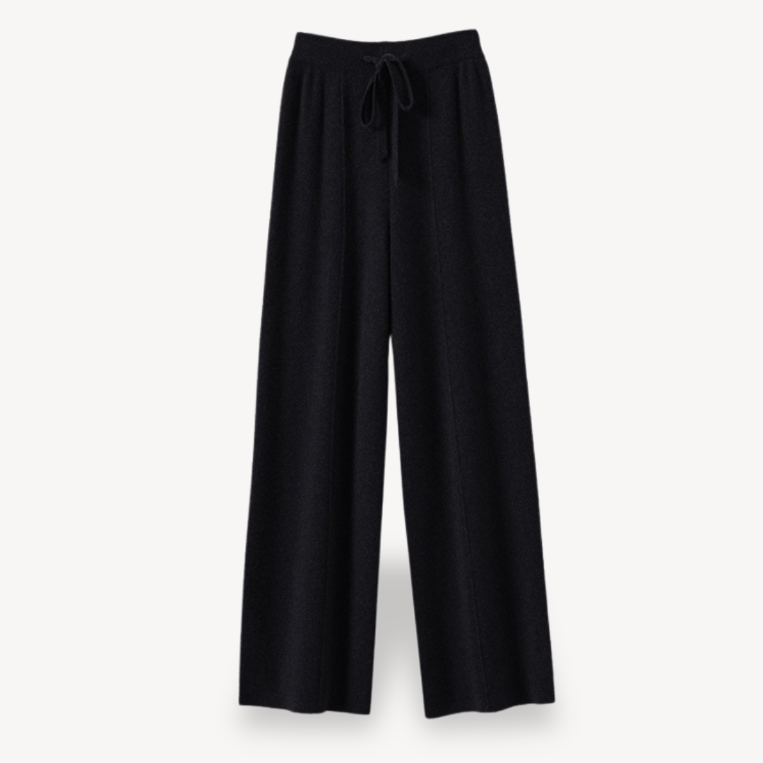 Pantalon Femme, jambe large – Beige